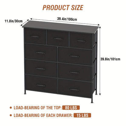 Multi-Drawer Wood Dresser with Storage Drawers and Multiple Color Options for Bedroom detail image - detail view 4