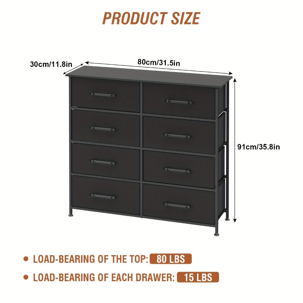Multi-Drawer Wood Dresser with Storage Drawers and Multiple Color Options for Bedroom detail image - detail view 7
