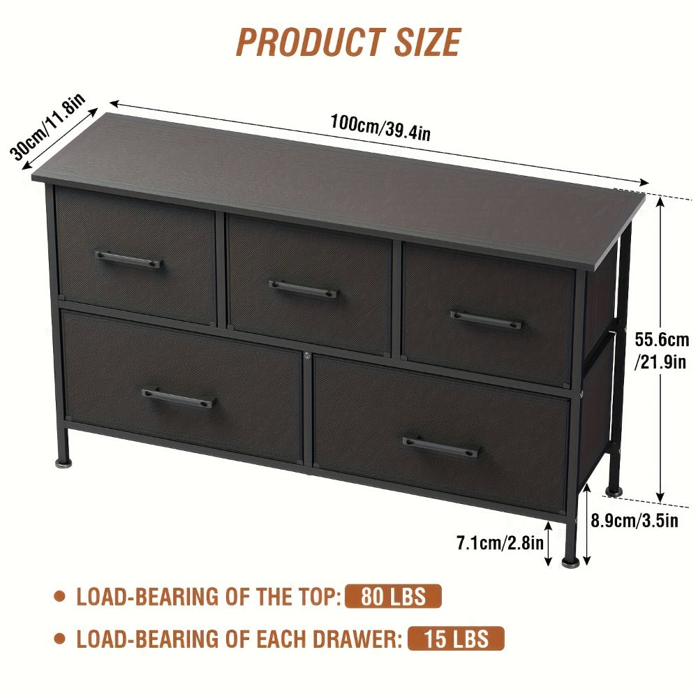 Multi-Drawer Wood Dresser with Storage Drawers and Multiple Color Options for Bedroom detail image - detail view 8