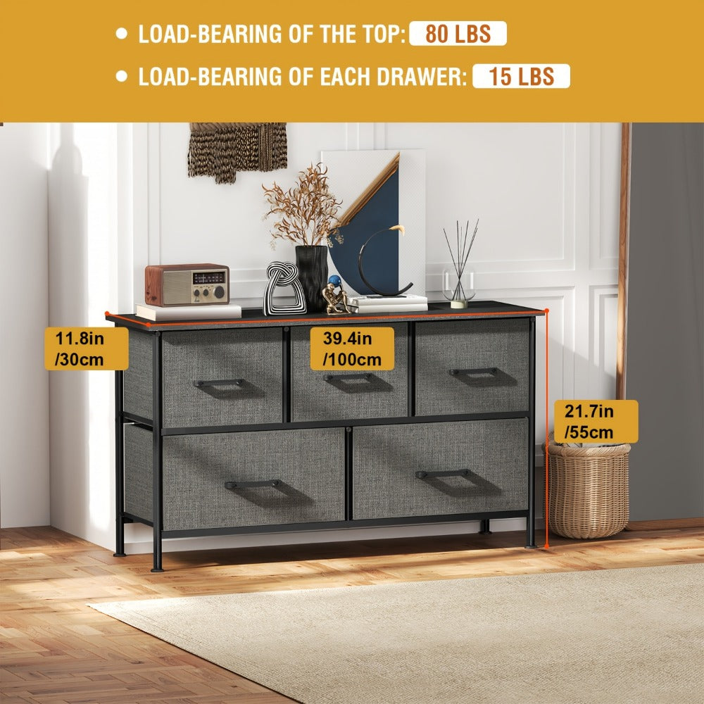Multi-Drawer Wood Dresser with Storage Drawers and Multiple Color Options for Bedroom detail image - detail view 9