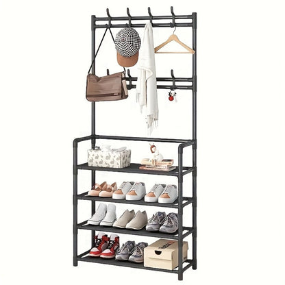Multi-Layer Freestanding Shoe Rack, Closet Shoe Shelf for Entryway detail image - detail view 14