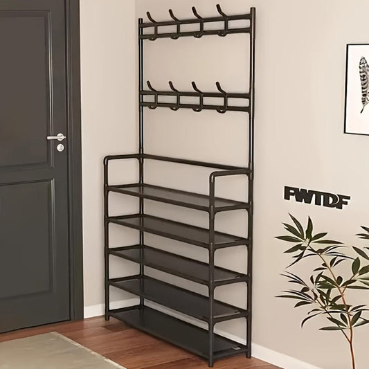 Multi-Layer Freestanding Shoe Rack, Closet Shoe Shelf for Entryway detail image