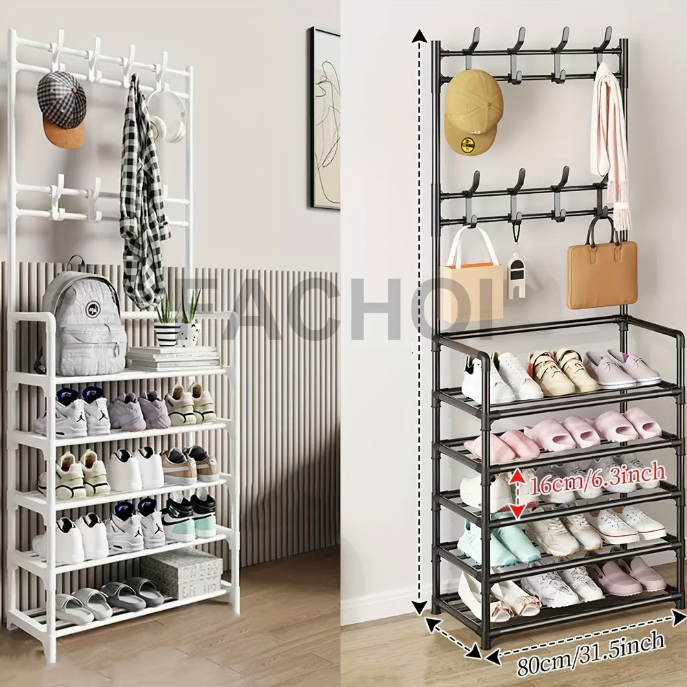 Multi-Layer Freestanding Shoe Rack, Closet Shoe Shelf for Entryway detail image - detail view 7