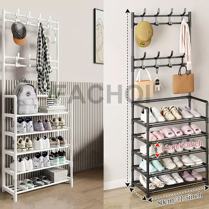 Multi-Layer Freestanding Shoe Rack, Closet Shoe Shelf for Entryway detail image - detail view 7