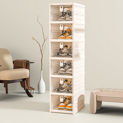 Shoe Organizer shown in the 6-layer shoe box option