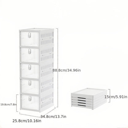 Multi-Layer Space-Saving Shoe Organizer with Stackable Design for Entryway detail image - detail view 4