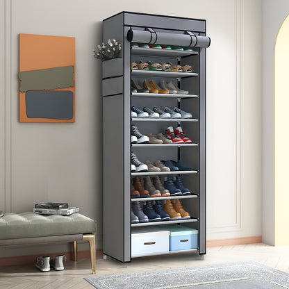 Shoe Cabinet shown in the 10 Tier - Gray option