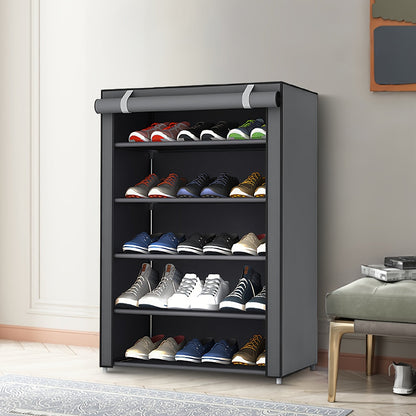 Shoe Cabinet shown in the 6 Layers 5 Grids option