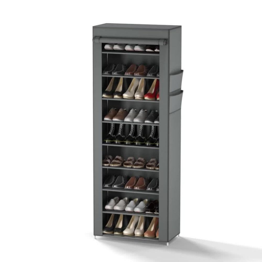 Multi-Tier Fabric Shoe Cabinet with Tool-Free Assembly for Entryway detail image - detail view 21