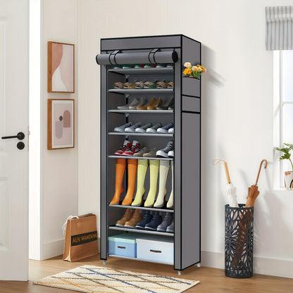 Multi-Tier Fabric Shoe Cabinet with Tool-Free Assembly for Entryway detail image - detail view 30