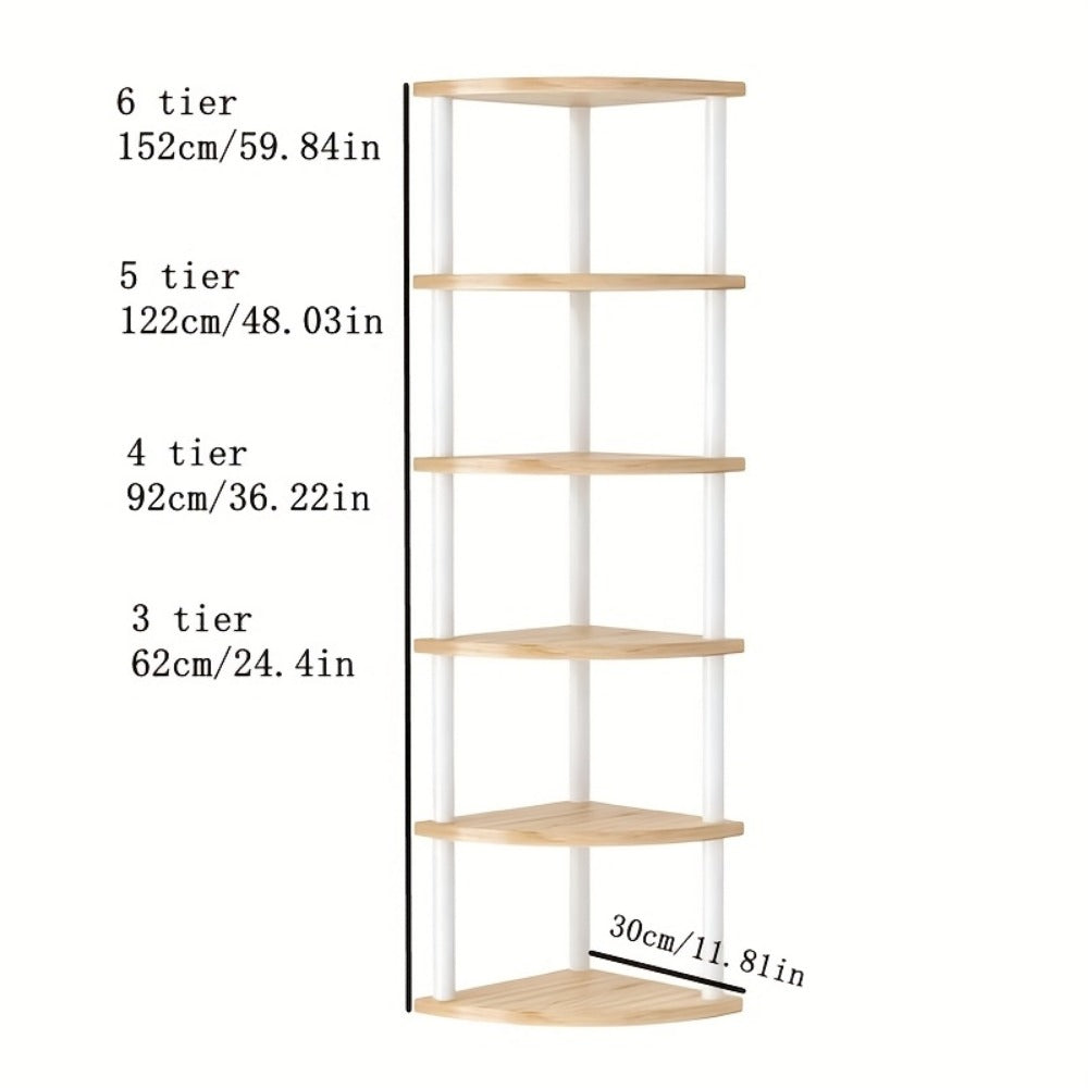 Multi-Tier Freestanding Bookshelf, Home Library Organizer for Organized Everyday Storage detail image - detail view 4