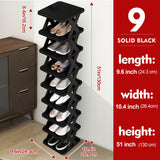 9 Tier - Solid Black