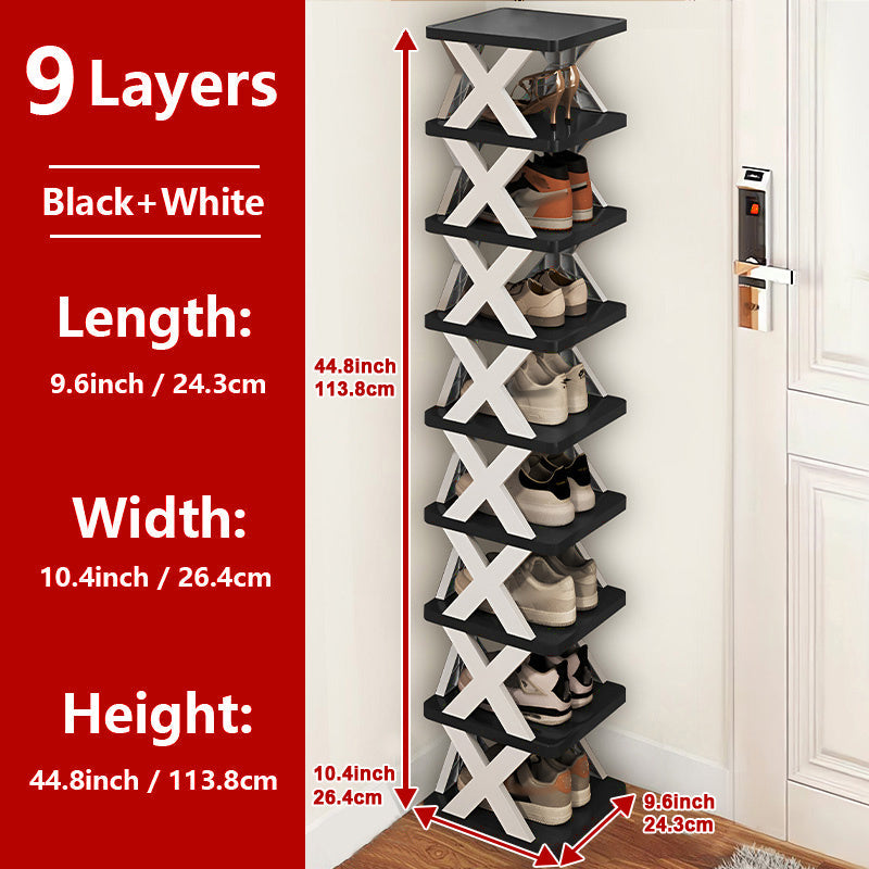 Shoe Rack shown in the New - White&Black option