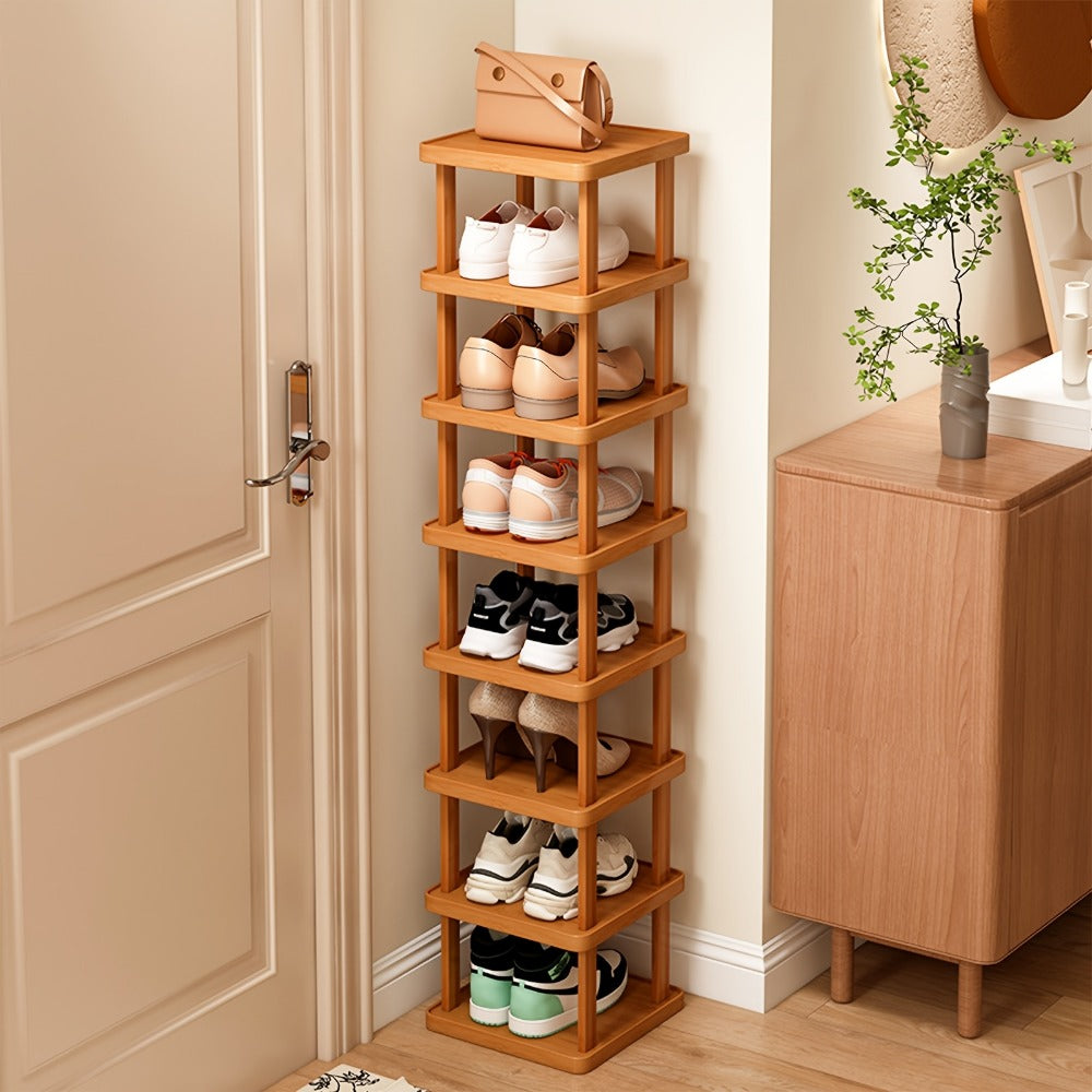 Multi-Tier Slim Shoe Rack with Stackable Design, Entryway Shoe Organizer detail image