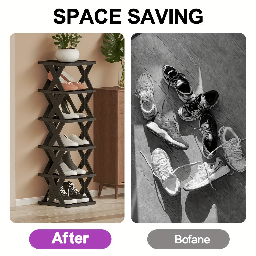 Multi-Tier Space-Saving Shoe Rack with Stackable Design for Organized Everyday Storage detail image - detail view 17