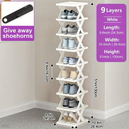 Multi-Tier Space-Saving Shoe Rack with Stackable Design for Organized Everyday Storage detail image - detail view 18