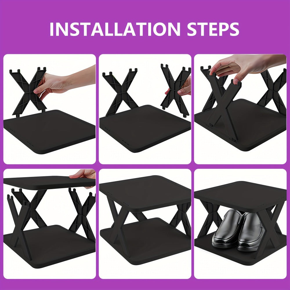 Multi-Tier Space-Saving Shoe Rack with Stackable Design for Organized Everyday Storage detail image - detail view 19