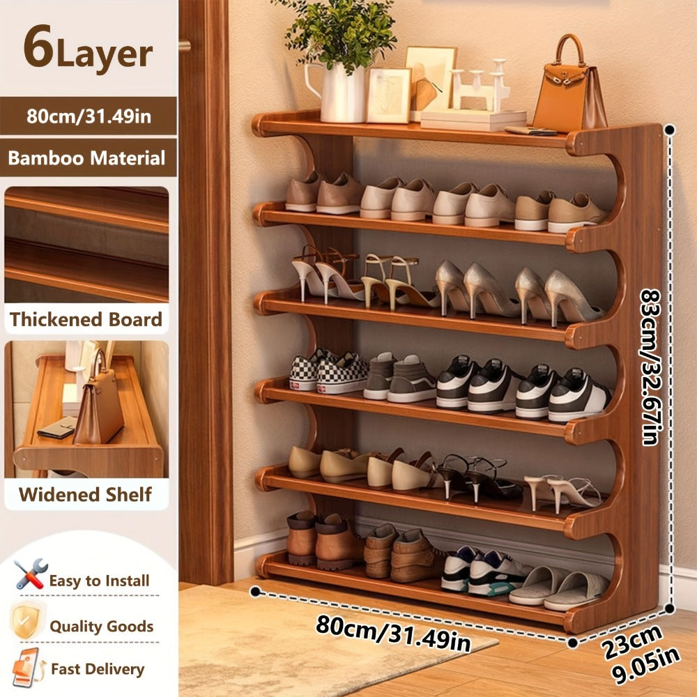 Multi-Tier Wide Shoe Rack with Tool-Free Assembly for Entryway detail image - detail view 4