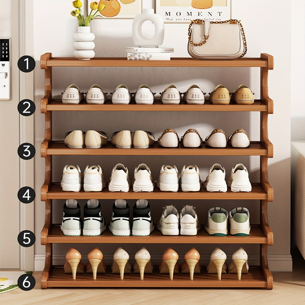 Multi-Tier Wide Shoe Rack with Tool-Free Assembly for Entryway detail image - detail view 5