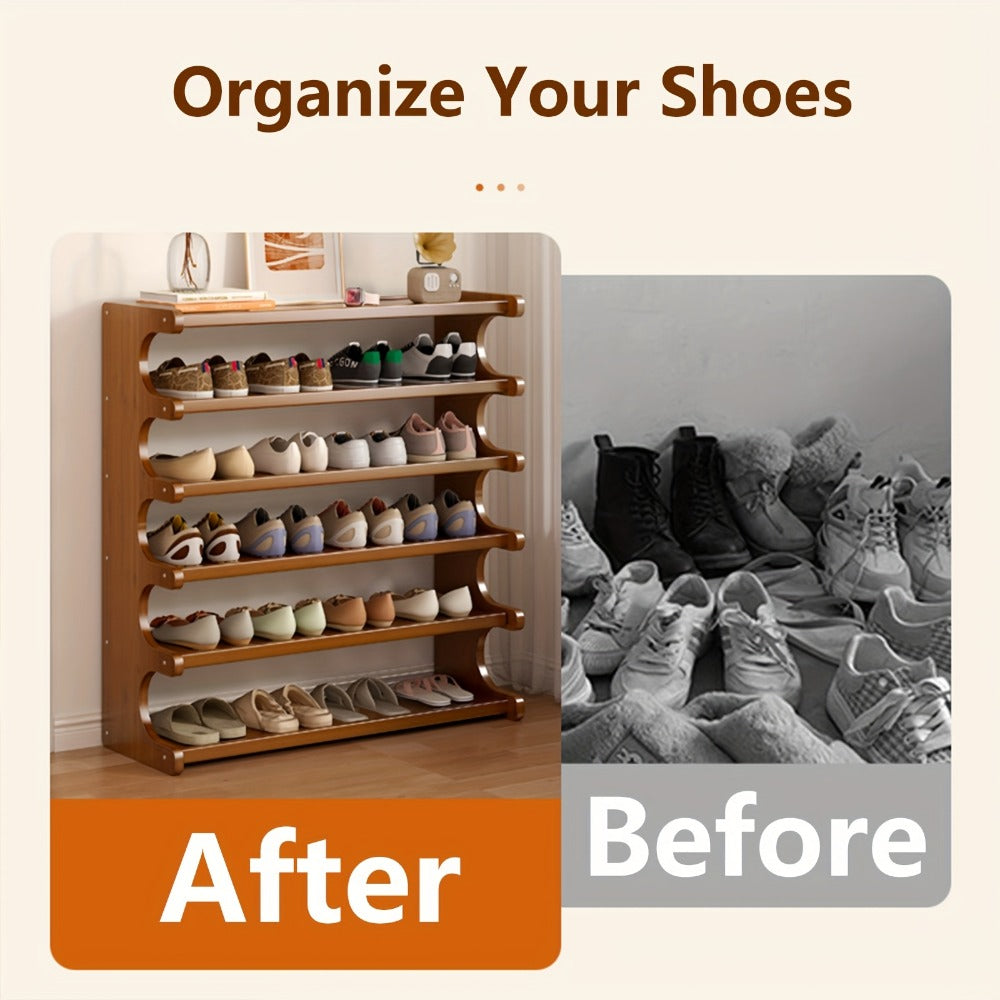 Multi-Tier Wide Shoe Rack with Tool-Free Assembly for Entryway detail image - detail view 7