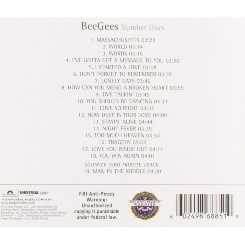 Music CD, Bee, Gees, Number for Music Listening and Collecting detail image - detail view 3