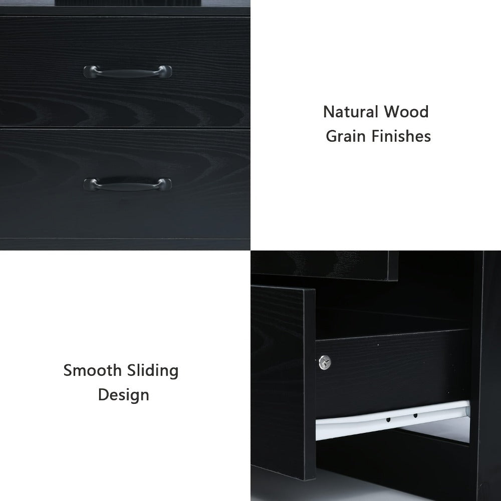 Narrow Nightstand with Charging Station and Side Table for Bedroom detail image - detail view 15