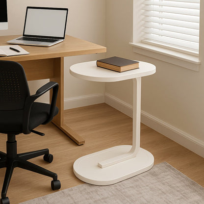 Narrow Round Side Table, Living Room End Table for Work, Display, and Everyday Use detail image - detail view 10