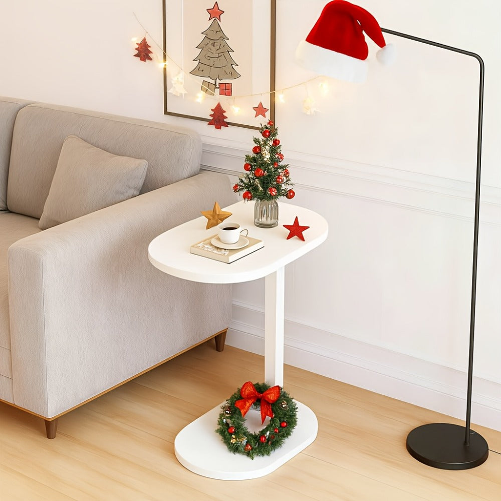 Narrow Round Side Table, Living Room End Table for Work, Display, and Everyday Use detail image