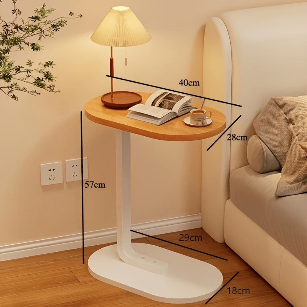 Narrow Round Side Table, Living Room End Table for Work, Display, and Everyday Use detail image - detail view 4