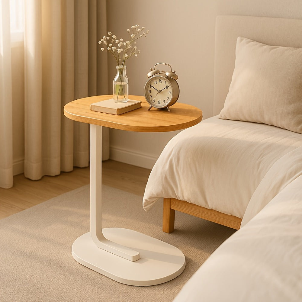 Narrow Round Side Table, Living Room End Table for Work, Display, and Everyday Use detail image - detail view 7