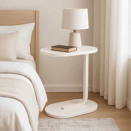 Narrow Round Side Table, Living Room End Table for Work, Display, and Everyday Use detail image - detail view 9