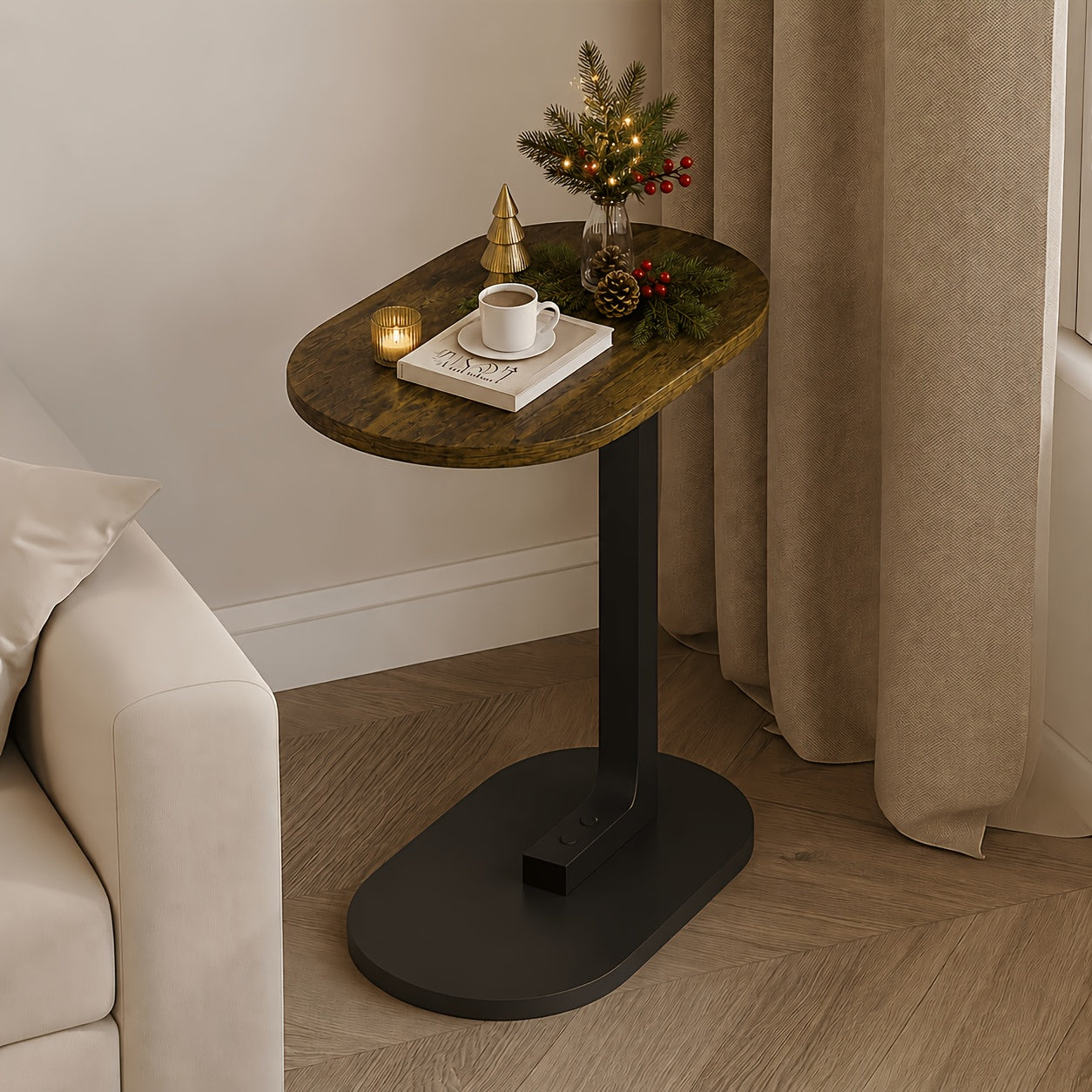Side Table shown in the Walnut option