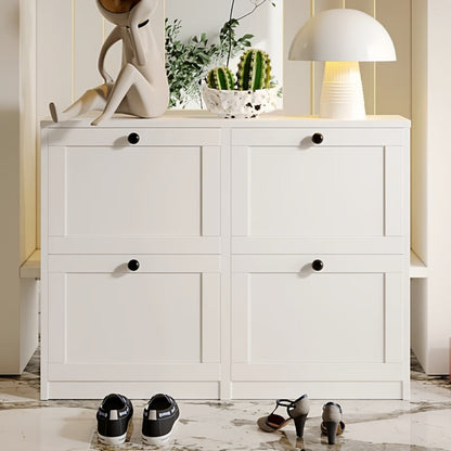 Narrow Shoe Cabinets And Shoe Storage with Hidden Storage for Entryway detail image - detail view 11