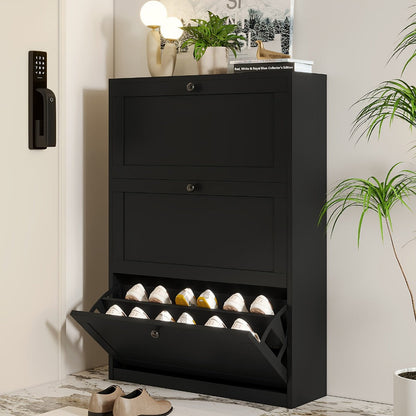 Narrow Shoe Cabinets And Shoe Storage with Hidden Storage for Entryway detail image - detail view 15