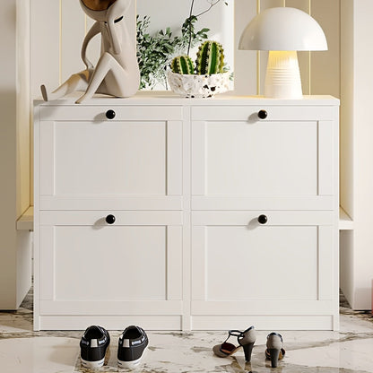 Shoe Cabinets and Shoe Storage shown in the White/4 Drawer option