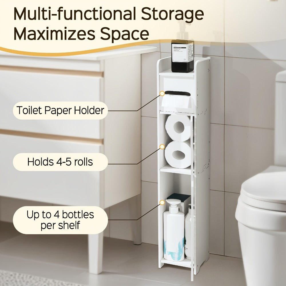 Narrow Slim Bathroom Cabinet for Organized Everyday Storage and Daily Home Use detail image