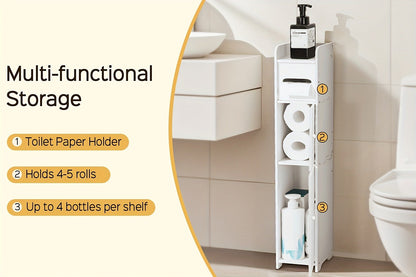 Narrow Slim Bathroom Cabinet for Organized Everyday Storage and Daily Home Use detail image - detail view 8