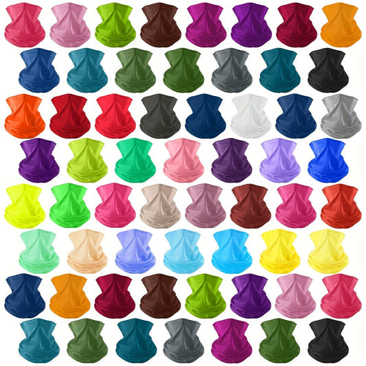 Neck Gaiter - Bulk 60 Pack Men Women Balaclava Face Mask Seamless Headwear Bandana Scarf - main product view