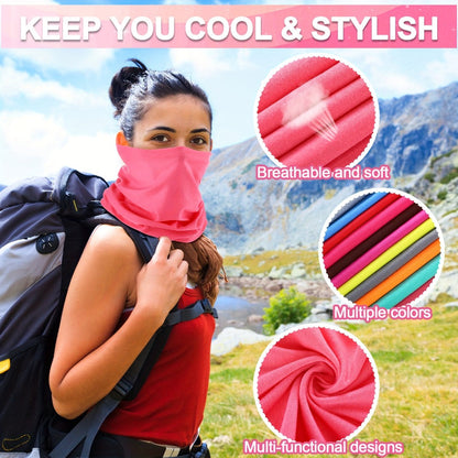 Neck Gaiter - Bulk 60 Pack Men Women Balaclava Face Mask Seamless Headwear Bandana Scarf - product detail view 4