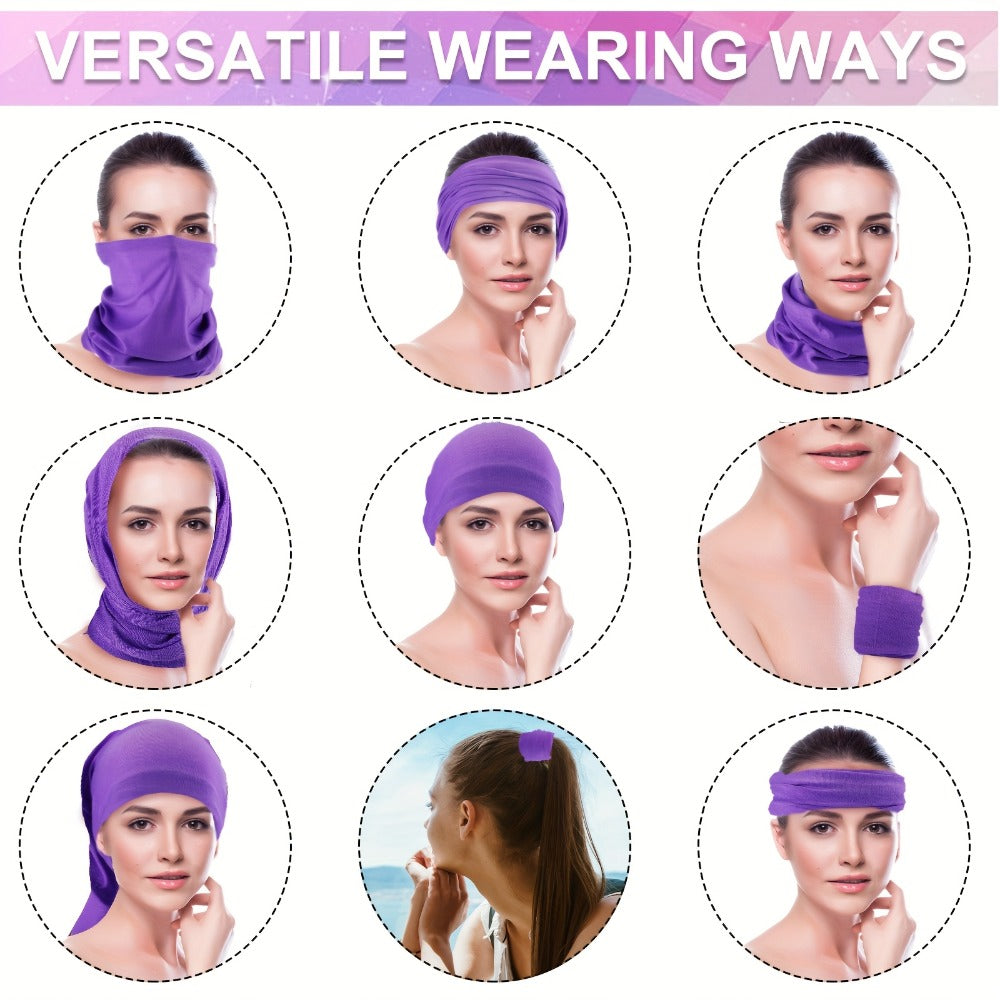 Neck Gaiter - Bulk 60 Pack Men Women Balaclava Face Mask Seamless Headwear Bandana Scarf - product detail view 6