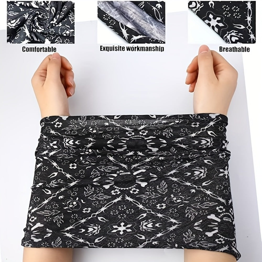 Neck Gaiters & Bandanas - Camo Gaiter 8 Pack Summer Cooling Breathable Balaclava Sun Hood Face Mask - product detail view 3