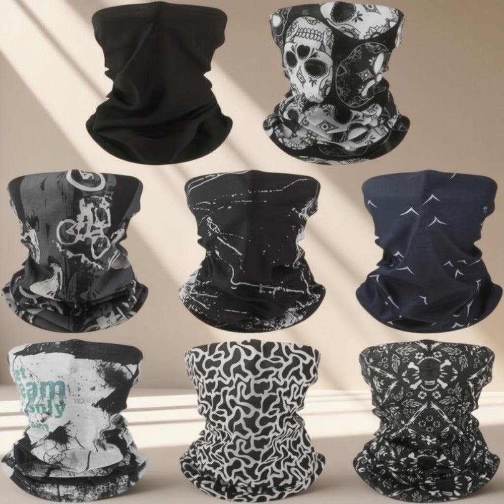 Neck Gaiters & Bandanas - Camo Gaiter 8 Pack Summer Cooling Breathable Balaclava Sun Hood Face Mask - product detail view 6