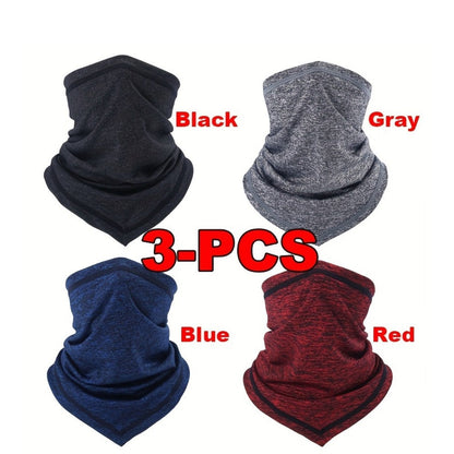 Neck Gaiters & Bandanas - Gaiter 3 Pack Summer Thin Soft Breathable Sun Protection UV Windproof - product detail view 4
