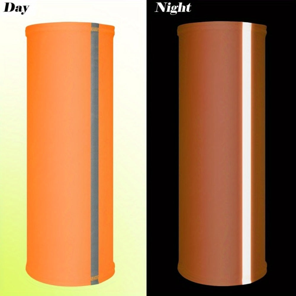 Neck Gaiters & Bandanas - Reflective Gaiter 4 Pack Neon High Visibility Safety Bandana Windproof - product detail view 2