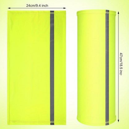 Neck Gaiters & Bandanas - Reflective Gaiter 4 Pack Neon High Visibility Safety Bandana Windproof - product detail view 4