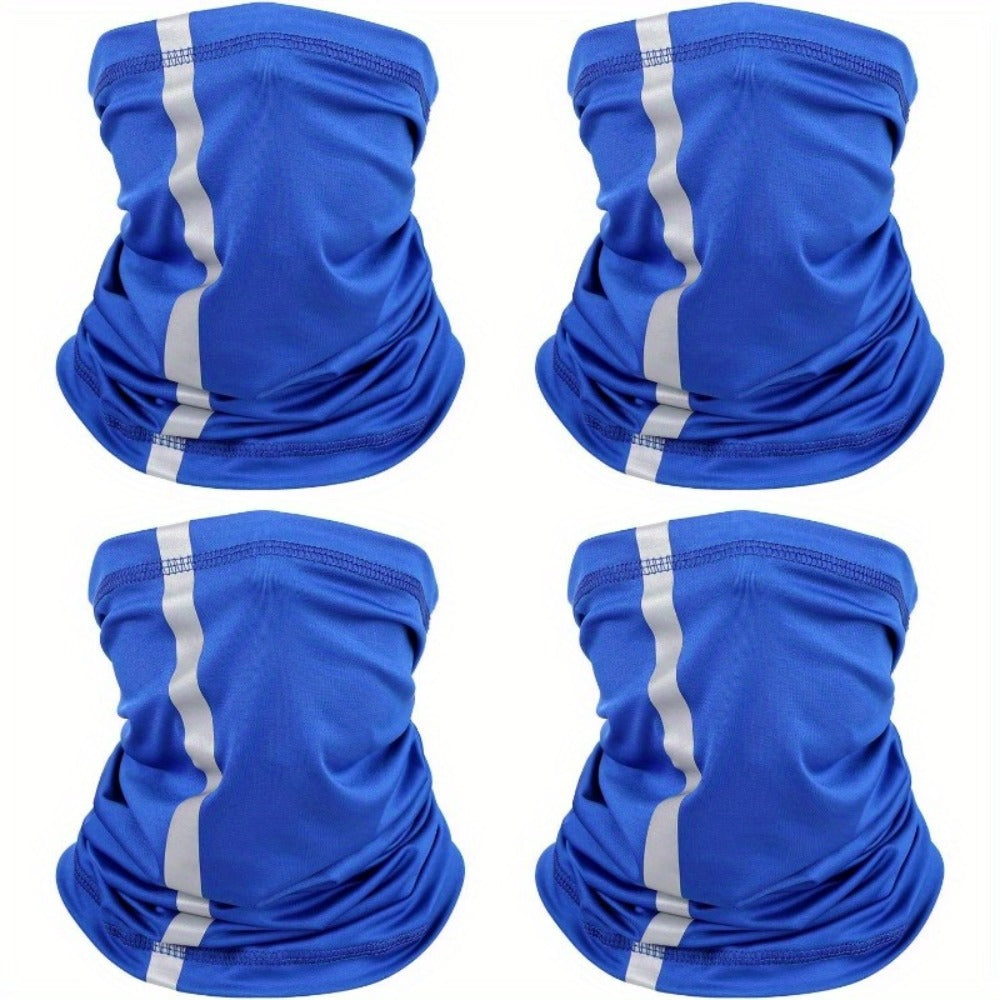 Neck Gaiters & Bandanas - Reflective Gaiter 4 Pack Neon High Visibility Safety Bandana Windproof - product detail view 10