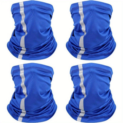 Neck Gaiters & Bandanas - Reflective Gaiter 4 Pack Neon High Visibility Safety Bandana Windproof - product detail view 10