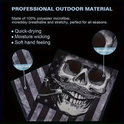 Neck Gaiters & Bandanas - Skull Balaclava 6 Pack Windproof UV Protection Elastic Gaiter Bandana - product detail view 5