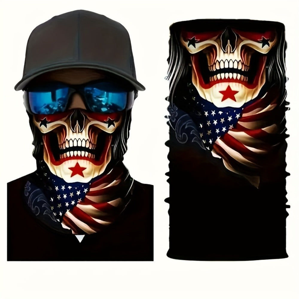 Neck Gaiters & Bandanas - Skull Balaclava 6 Pack Windproof UV Protection Elastic Gaiter Bandana - product detail view 8