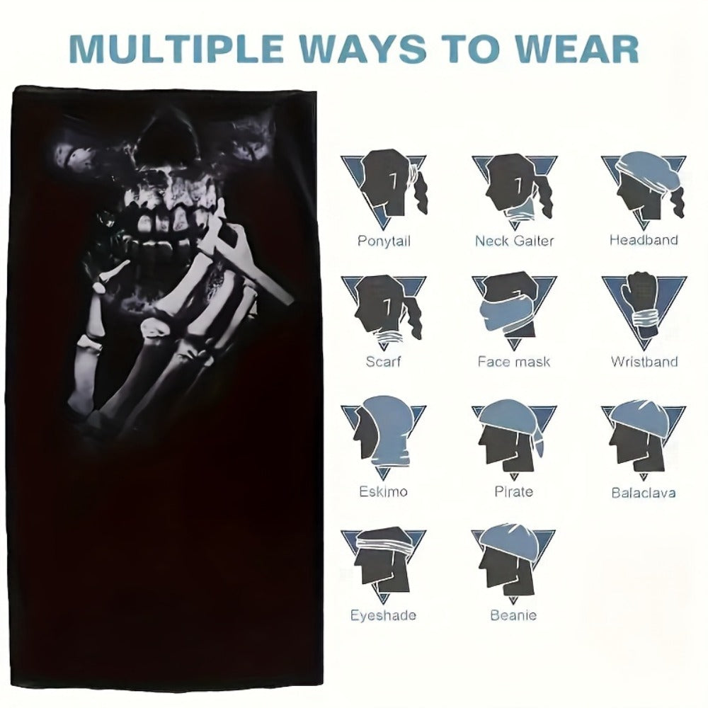 Neck Gaiters & Bandanas - Skull Balaclava 6 Pack Windproof UV Protection Elastic Gaiter Bandana - product detail view 10